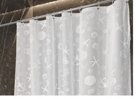 Стильные и современные шторы для душа от ООО «Фламинго» 